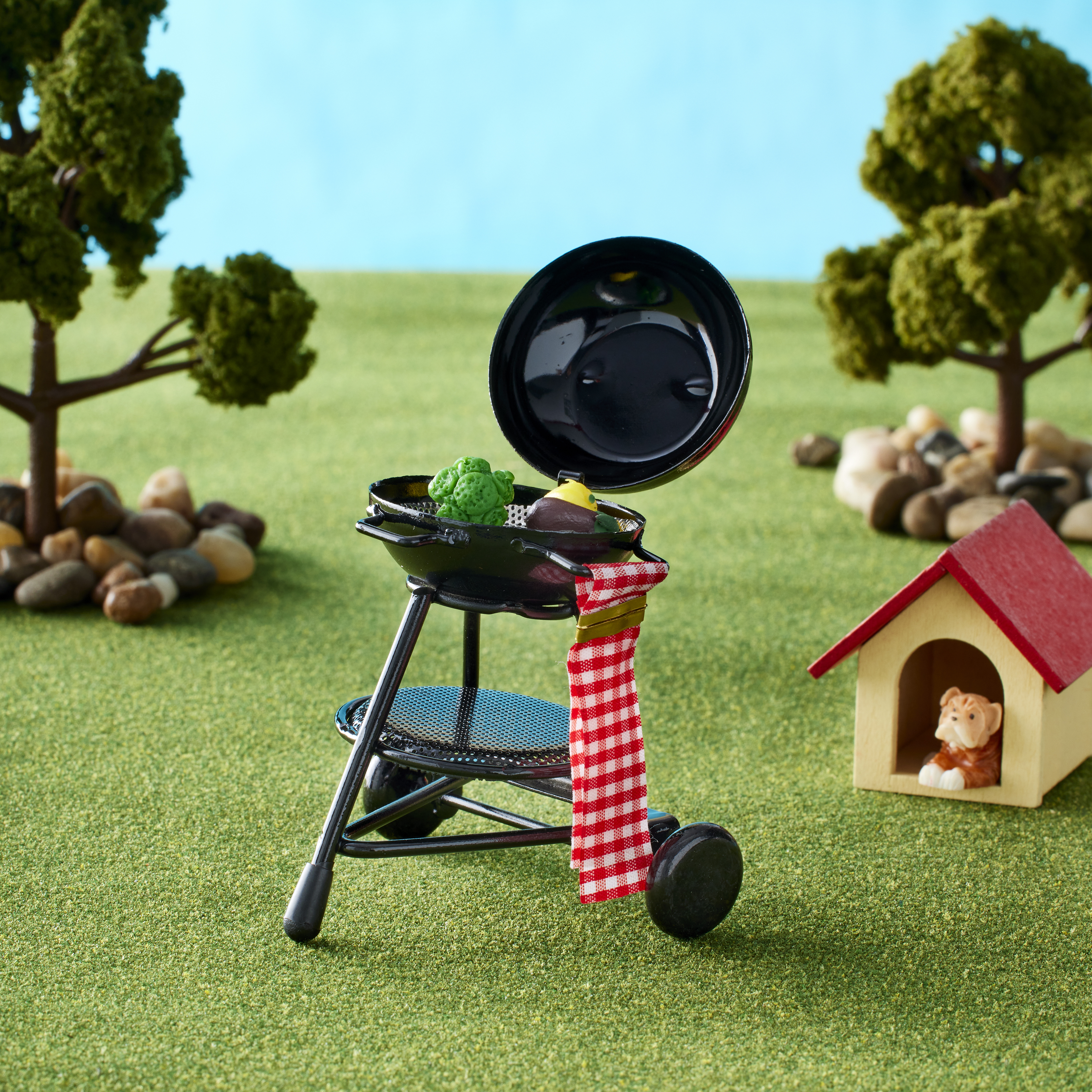Mini-barbecue HobbyFun En Métal - Déco Pour Mini-jardin Ou Monde Miniature - Environ 5.5 Cm De Haut